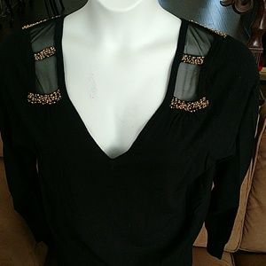 Lane Bryant blk embellished sw18/20NWT